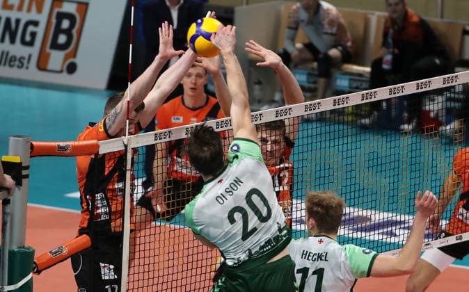 Volleyball, VBL, BR Recycling Volleys Berlin - FW 1844 Freiburg