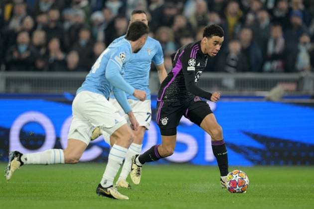 Foto Alfredo Falcone LaPresse 14 Febbraio 2024 Roma (Italia) calcio - Lazio vs Bayern Monaco - Andata ottavi di finale Uefa Champions League 2023 2024 - Stadio Olimpico di Roma. Nella foto: February 14, 2024 Rome (Italy) sport, soccer - SS Lazio vs FC Bayern Munich - Round of 16 first leg Uefa Champions League 2023 2024 - Olimpic Stadium in Rome. In the pic:  Copyright: xAlfredoxFalcone LaPressex