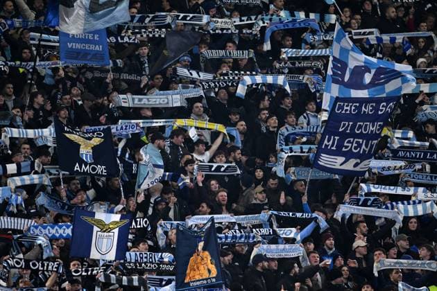 Roma 14 02 2024 - Champions League Lazio-Bayern Monaco foto Image Nella foto: tifosi Lazio 