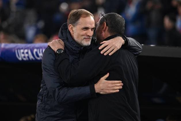Roma 14 02 2024 - Champions League Lazio-Bayern Monaco foto Image Nella foto: Maurizio Sarri-Thomas Tuchel 
