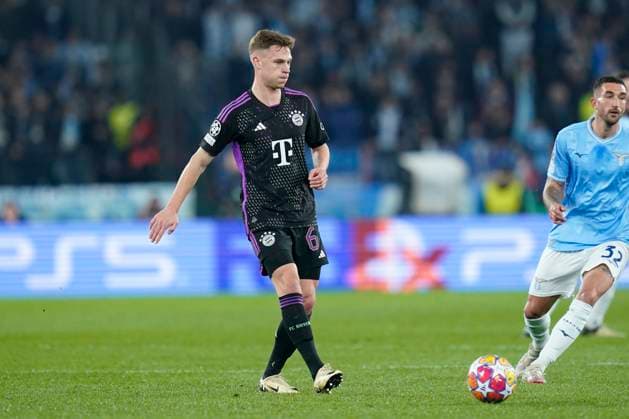 Joshua Kimmich of FC Bayern Munchen during the Uefa Champions League match between SS Lazio and FC Bayern Munchen at Stadio Olimpico Rome Italy on 14 February 2024. Rome Stadio Olimpico Rome Italy Copyright: xPhotoxSportxPicsx SP24-849-020