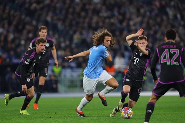 UEFA CHAMPIONS LEAGUE 2023-2024 - Round 16 - SS Lazio vs Bayern Munchen, Olympic Stadium in Rome Rome, Italy 14.2.2024: in action during the Uefa Champions League 2023-2024, round of 16 football match SS Lazio vs FC Bayern Mucnhen at Olympic Stadium in Rome. Rome Olympic italy italy Copyright: xmarcoxiacobucci