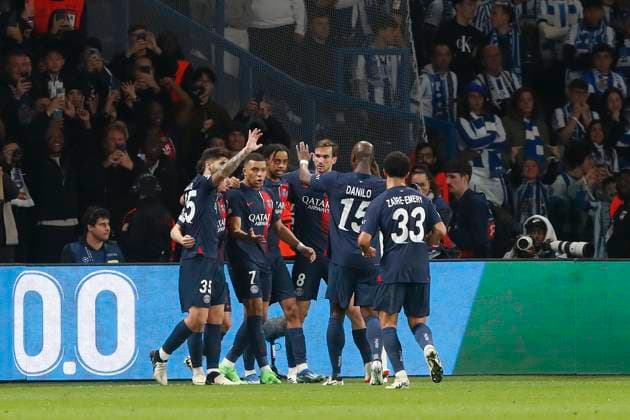 Joie sur le but de Kylian Mbappe (PSG) FOOTBALL : Paris Saint Germain Vs Real Sociedad - Ligue des Champions - 14 02 2024 MichaelBaucher Panoramic 