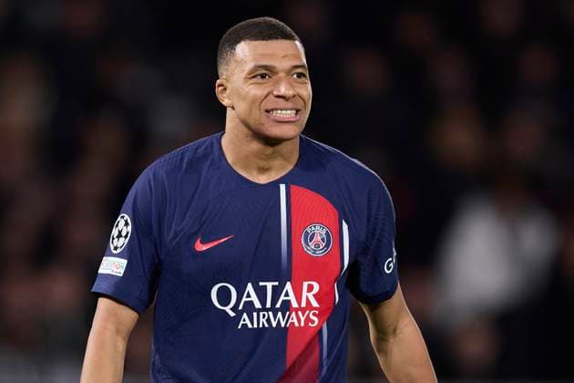 Paris Saint-Germain v Real Sociedad: Round of 16 Leg One - UEFA Champions League 2023 2024 Kylian Mbappe of Paris Saint-Germain reacts during the UEFA Champions League match between Paris Saint-Germain and Real Sociedad at Parc des Princes on February 14, 2024, in Paris, France. Paris Parc des Princes Paris France RL_PSGvRSO_100 Copyright: xRicardoxLarreinax
