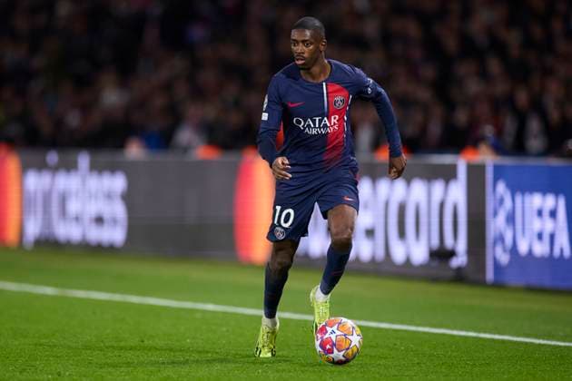 Paris Saint-Germain v Real Sociedad: Round of 16 Leg One - UEFA Champions League 2023 2024 Ousmane Dembele of Paris Saint-Germain in action during the UEFA Champions League match between Paris Saint-Germain and Real Sociedad at Parc des Princes on February 14, 2024, in Paris, France. Paris Parc des Princes Paris France RL_PSGvRSO_113 Copyright: xRicardoxLarreinax