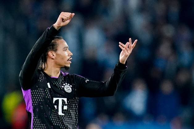 Lazio v FC Bayern Munich - UEFA Champions League Leroy Sane of FC Bayern Munich gestures during the UEFA Champions League Round of 16 match between SS Lazio v FC Bayern Munich at Stadio Olimpico Roma on February 14, 2024 in Rome, Italy. Rome Stadio Olimpico Rome Italy Copyright: xGiuseppexMaffiax UCL_Lazio-BayernMunich_GM_140224_LIA9852