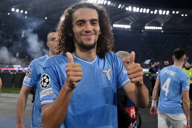 As Roma 14 02 2024 - Champions League Lazio-Bayern Monaco foto Antonello Sammarco Image Nella foto: Matteo Guendouzi 