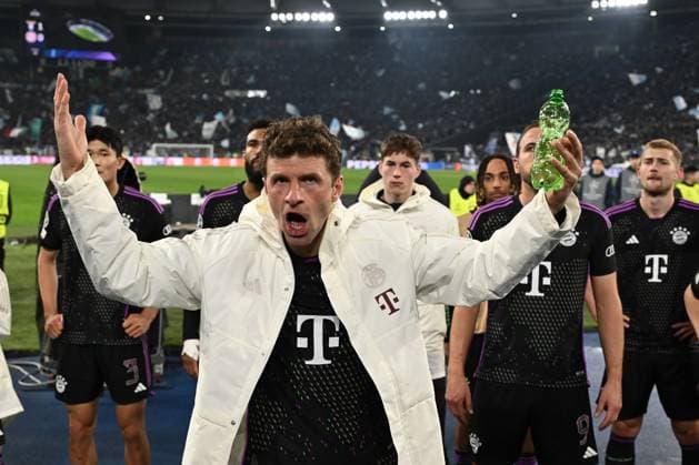 Sport Bilder des Tages Db Roma 14 02 2024 - Champions League Lazio-Bayern Monaco foto Daniele Buffa Image Nella foto: Thomas Muller 