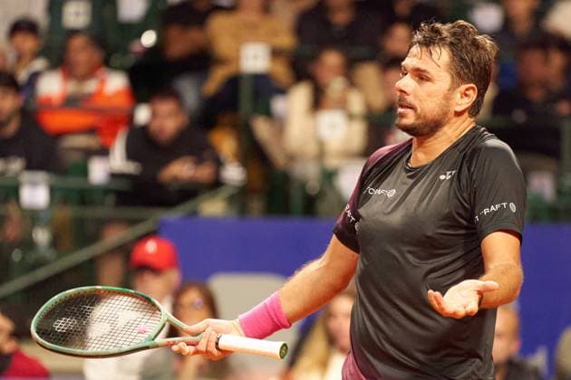 Sport Bilder des Tages Stan Wawrinka of Switzerland reacts to a point against Nicolas Jarry of Chile during the second round match of the IEB+ Argentina Open 2024 at Buenos Aires Lawn Tennis Club on February 14, 2024 in Buenos Aires, Argentina. (Photo by Camilla Stolen Imago) Buenos Aires Argentina Copyright: xCamillaxStolenx L1730682
