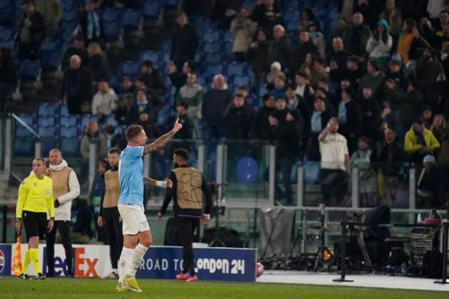 February 14, 2024, Roma, Rome, ITALY: Round of 16 of the Champions League between S.S. Lazio VS F.C. Bayern Munich on 14 february 2024 at the Olympic Stadium, Rome, italy Roma ITALY - ZUMAd166 20240214_zsp_d166_088 Copyright: xStefanoxD Offizix