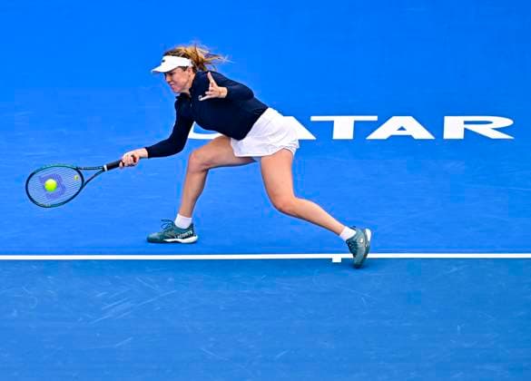 Qatar TotalEnergies Open - Day 5 Anastasia Pavlyuchenkova is playing in her quarter-final match against Danielle Collins of the US at the WTA, Tennis Damen 1000-Qatar TotalEnergies Open tennis tournament at the Khalifa International Tennis Complex in Doha, Qatar, on February 15, 2024. DOHA Qatar  Copyright: xNoushadxThekkayilx originalFilename:varittyakkal-qatartot240215_npZVN.jpg