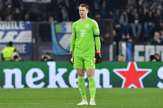 Italy,Soccer, champions league match , Lazio v Bayern Munich Manuel Neuer of Bayern Munich during the Champions league round of 16 match between Lazio v Bayern Munich at Olympic stadium, Italy, February 14th, 2024. Imago-Images Emmefoto Copyright: xImago-Images Emmefotox