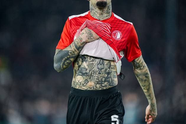 UEFA Europa League: Feyenoord v AS Roma Rotterdam - Quilindschy Hartman of Feyenoord during the 1st leg of the UEFA Europa League Knockout Round Play-offs between Feyenoord v AS Roma at Stadion Feijenoord De Kuip on 15 February 2024 in Rotterdam, The Netherlands. Copyright: xTomxBodex