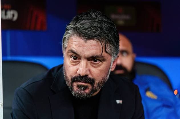 Genaro Gattuso Olympique de Marseille, Coach GER, Shakhtar Donetsk vs Olympique de Marseille, Football, Europa League, Play offs, Season 2023 2024, 15 02 2024 GER, Shakhtar Donetsk vs Olympique de Marseille, Football, Europa League, Play offs, Season 2023 2024, 15 02 2024 Hamburg Copyright: xEibner-Pressefoto MarcelxvonxFehrnx EP_MFN