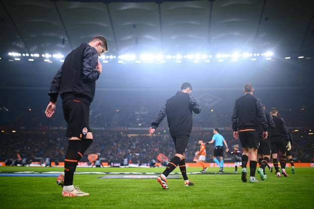 HAMBURG, GERMANY - 15 FEBRUARY, 2024: Heorhiy Sudakov, The match of UEFA Europa League play-off round FC Shakhtar Donetsk v Olympique de Marseille at Volksparkstadion  Copyright: xVitaliixKliuievx