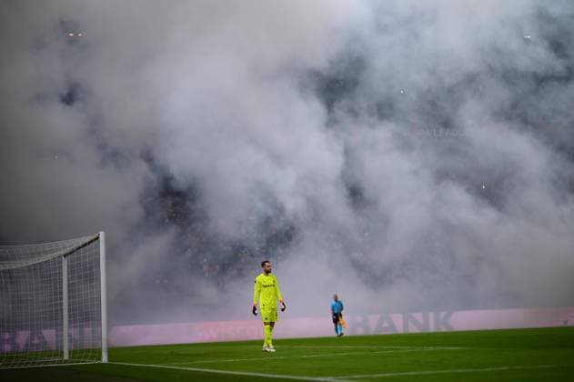 HAMBURG, GERMANY - 15 FEBRUARY, 2024: The match of UEFA Europa League play-off round FC Shakhtar Donetsk v Olympique de Marseille at Volksparkstadion  Copyright: xVitaliixKliuievx