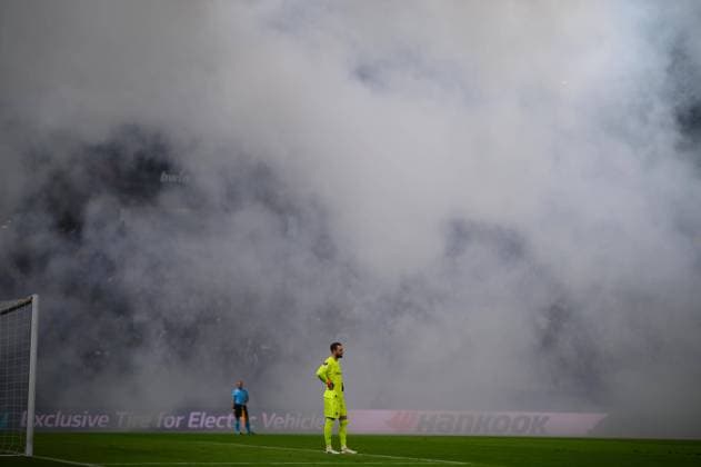 HAMBURG, GERMANY - 15 FEBRUARY, 2024: The match of UEFA Europa League play-off round FC Shakhtar Donetsk v Olympique de Marseille at Volksparkstadion  Copyright: xVitaliixKliuievx