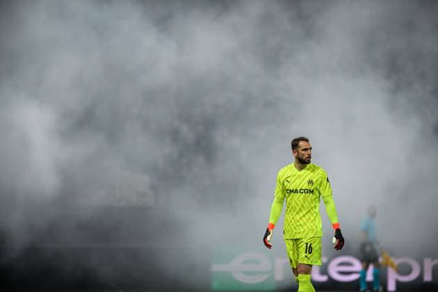 HAMBURG, GERMANY - 15 FEBRUARY, 2024: Pau Lopez, The match of UEFA Europa League play-off round FC Shakhtar Donetsk v Olympique de Marseille at Volksparkstadion  Copyright: xVITALIIxKLIUIEVx