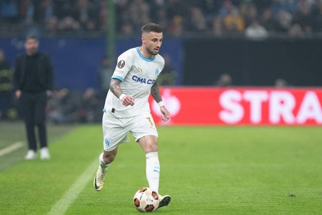 UEFA Europa League 2023 24 Shakhtar Olympique Marseille 15 02 2024 Jonathan Clauss Olympique Marseille, 7 UEFA Europa League 2023 24 Shakhtar Olympique Marseille Hamburg, Volksparkstadion, 15 02 2024 Copyright: xBEAUTIFULxSPORTS Buriakovx