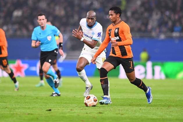 HAMBURG, GERMANY - 15 FEBRUARY, 2024: Eguinaldo, The match of UEFA Europa League play-off round FC Shakhtar Donetsk v Olympique de Marseille at Volksparkstadion  Copyright: xVITALIIxKLIUIEVx