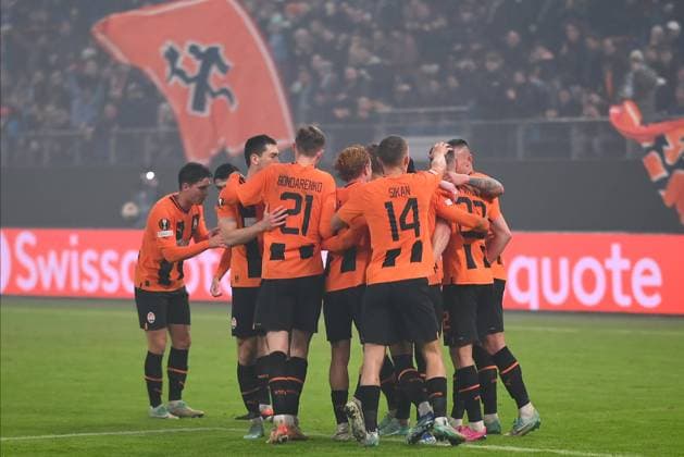 HAMBURG, GERMANY - 15 FEBRUARY, 2024: The match of UEFA Europa League play-off round FC Shakhtar Donetsk v Olympique de Marseille at Volksparkstadion  Copyright: xVitaliixKliuievx