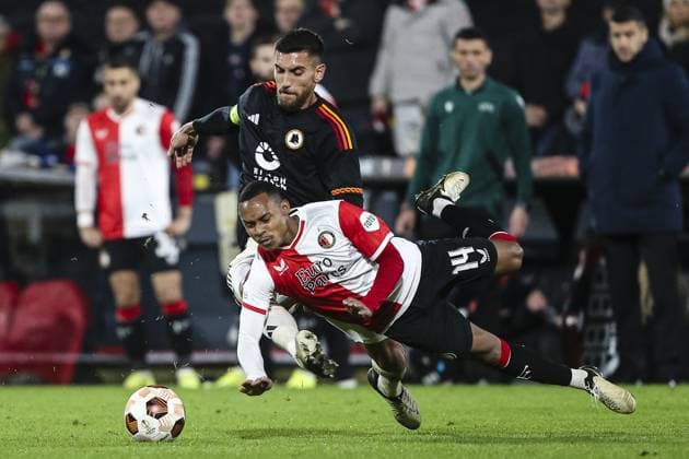 ROTTERDAM, 15-2-2024, Stadium de Kuip, 2023 2024, UEFA Europa League, intermediate round, Feyenoord - AS Roma, Feyenoord player Igor Paixao. Feyenoord - Roma  x24270310x Copyright: