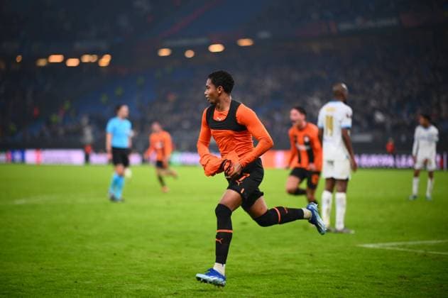 HAMBURG, GERMANY - 15 FEBRUARY,2024: ,Eguinaldo, The match of UEFA Europa League play-off round FC Shakhtar Donetsk v Olympique de Marseille at Volksparkstadion  Copyright: xVitaliixKliuievx