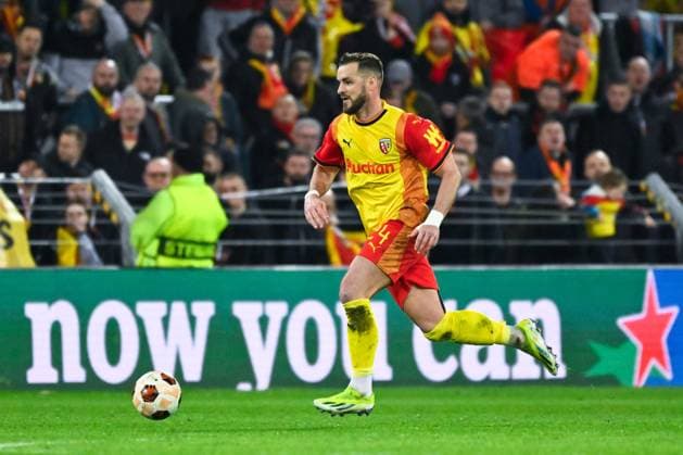 Jonathan GRADIT ( 24 - Lens ) during the UEFA Europa League match between Racing Club Lens and SC Freiburg at Stade Felix Bollaert on February 15, 2024 in Lens, France. ( Photo by federico pestellini panoramic ) - FOOTBALL : Lens vs Fribourg - Europa League - 15 02 2024 FedericoPestellini Panoramic 
