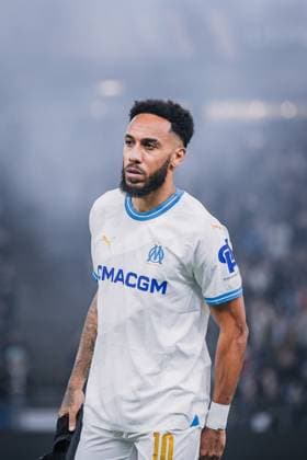 Soccer I Men I UEFA Europa League I Intermediate round I FC Shakhtar Donetsk Olympique Marseille I 15 02 2024 Pierre Emerick Aubameyang 10, Olympique Marseille in focus Hamburg Volksparkstadion Hamburg Germany Copyright: xLobecax xHenningxRohlfsx
