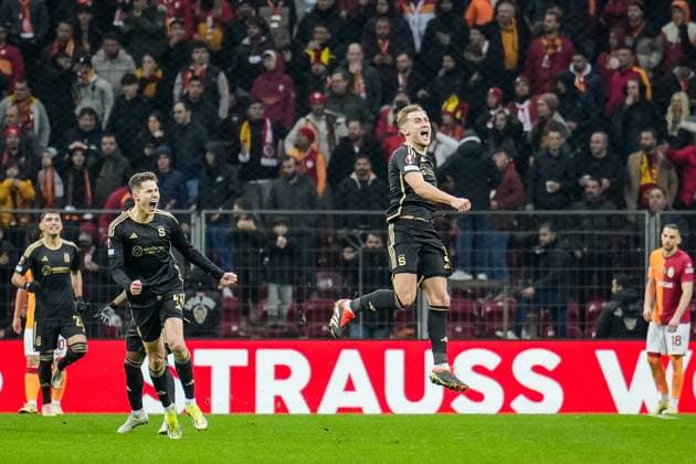 776092860 Jan Kuchta of Sparta Praha in action during the match. Galatasaray and Sparta Praha faced each other in the UEFA Europa League, the match took place at Rams Park in Istanbul, Turkey on February 15, 2024 Istanbul Istanbul Turkey Copyright: xYagizxGurtugx