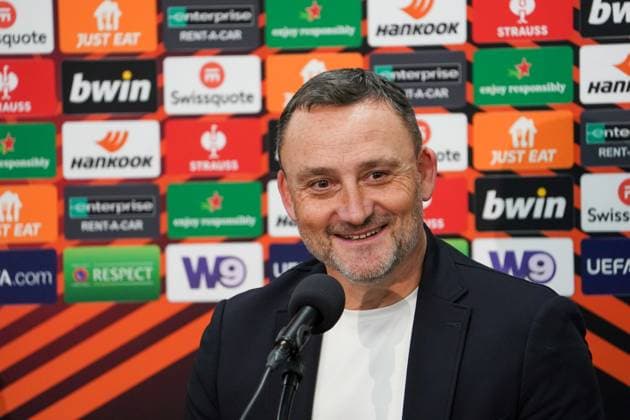 Soccer UEFA Europa League 2023 2024, k o rounds play offs, RC Lens SC Freiburg, Stadium Bollaert Delelis Lens RC Lens Coach Franck Haise Lens Bollaert Delelis Stadium France Copyright: xJoeranxSteinsiekx