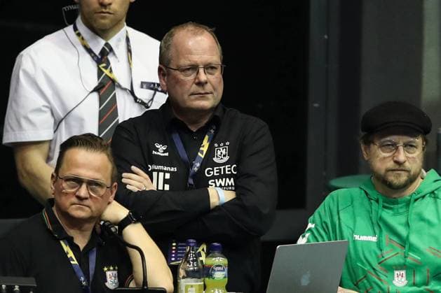 Managing Director Marc Henrik Schmedt SC Magdeburg Handball EHF Champions League Season 2023 2024 Group Phase SC Magdeburg vs Orlen Wisla Plock at the GETEC Arena in Magdeburg Handball,Germany,15 02 2024