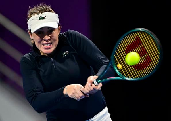 Qatar TotalEnergies Open - Day 6 Anastasia Pavlyuchenkova is reacting during her semifinal match against Elena Rybakina of Kazakhstan at the WTA, Tennis Damen 1000-Qatar TotalEnergies Open tennis tournament at the Khalifa International Tennis Complex in Doha, Qatar, on February 16, 2024. DOHA Qatar  Copyright: xNoushadxThekkayilx originalFilename:varittyakkal-qatartot240216_np0Iu.jpg