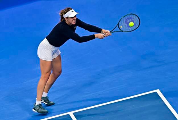 Qatar TotalEnergies Open - Day 6 Anastasia Pavlyuchenkova is playing in her semifinal match against Elena Rybakina of Kazakhstan at the WTA, Tennis Damen 1000-Qatar TotalEnergies Open tennis tournament at the Khalifa International Tennis Complex in Doha, Qatar, on February 16, 2024. DOHA Qatar  Copyright: xNoushadxThekkayilx originalFilename:varittyakkal-qatartot240216_npci5.jpg