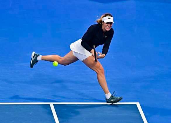 Qatar TotalEnergies Open - Day 6 Anastasia Pavlyuchenkova is playing in her semifinal match against Elena Rybakina of Kazakhstan at the WTA, Tennis Damen 1000-Qatar TotalEnergies Open tennis tournament at the Khalifa International Tennis Complex in Doha, Qatar, on February 16, 2024. DOHA Qatar  Copyright: xNoushadxThekkayilx originalFilename:varittyakkal-qatartot240216_npE1f.jpg