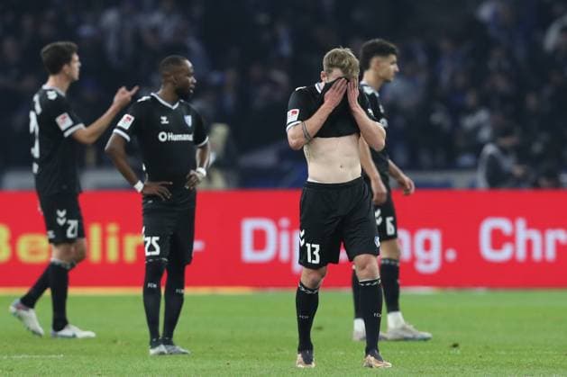16 02 2024, xtgx, Fussball 2 Bundesliga, Hertha BSC Berlin 1 FC Magdeburg emspor, v l Connor Krempicki Magdeburg, 13 enttaeuscht, schaut enttaeuscht, niedergeschlagen, disappointed DFL DFB REGULATIONS PROHIBIT ANY USE OF PHOTOGRAPHS as IMAGE SEQUENCES and or QUASI VIDEO Berlin
