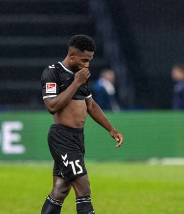 Soccer, Men, Season 2023 2024, 2 Bundesliga 22 Matchday , Hertha BSC 1 FC Magdeburg, Daniel Heber 1 FC Magdeburg , Disappointment after final whistle, 16 02 2024, Copyright: xSebastianxRäppold MatthiasxKochx