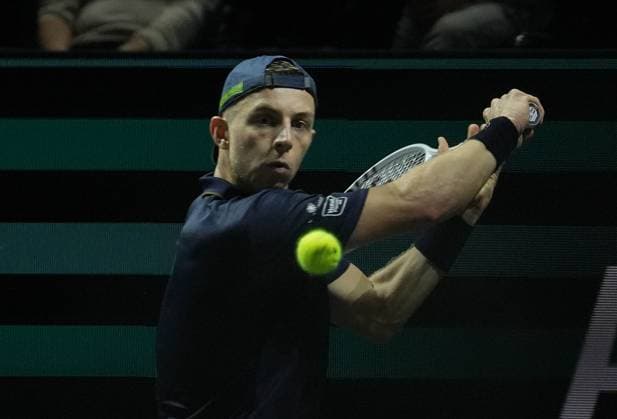 Tallon Griekspoor of NÃ erlandts during the ABN Amro Open 2024, ATP, Tennis Herren 500 tennis tournament on February 16, 2024 in Rotterdam, Netherlands - TENNIS : ABN Amro Open 2024 - Rotterdam - 16 02 2024 LaurentLairys Panoramic 