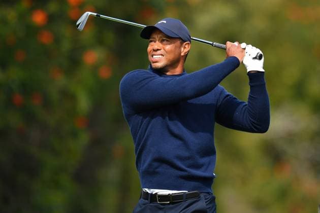 Sport Themen der Woche KW07 PACIFIC PALISADES, CA - FEBRUARY 16: Tiger Woods watches his tee shot on the 4th hole during the second round of the Genesis Invitational on February 16, 2024, at Riviera Country Club in Pacific Palisades, CA. (Photo by Brian Rothmuller Icon Sportswire) GOLF: FEB 16 PGA, Golf Herren The Genesis Invitational EDITORIAL USE ONLY Icon24021610032