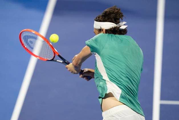 February 16, 2024, Delray Beach, Florida, United States: February, 16 - Delray Beach, FL: Taylor Fritz(USA) in action here, defeats Rinky Hijikata(AUS) in the quarter-finals of the 2024 Delray Beach Open at the Delray Beach Tennis Center. Delray Beach United States - ZUMApa3_ 0414359116st Copyright: xAndrewxPatronx