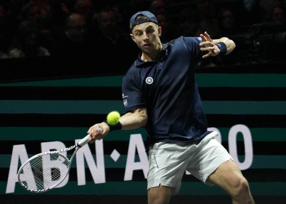 ABN Amro Open - Rotterdam Tallon Griekspoor of Netherlands during the ABN Amro Open 2024, ATP, Tennis Herren 500 tennis tournament on February 16, 2024 in Rotterdam, Netherlands. Photo by Laurent Lairys ABACAPRESS.COM Rotterdam Netherlands  Copyright: xLairysxLaurent ABACAx