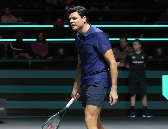 ABN Amro Open - Rotterdam Milos Raonic of Canadaduring the ABN Amro Open 2024, ATP, Tennis Herren 500 tennis tournament on February 16, 2024 in Rotterdam, Netherlands. Photo by Laurent Lairys ABACAPRESS.COM Rotterdam Netherlands  Copyright: xLairysxLaurent ABACAx