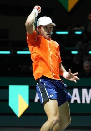 Alexander De Minaur of Australia 1 2 Finale during the ABN Amro Open 2024, ATP, Tennis Herren 500 tennis tournament on February 17, 2024 in Rotterdam, Netherlands - TENNIS : ABN Amro Open 2024 - Rotterdam - 17 02 2024 LaurentLairys Panoramic 