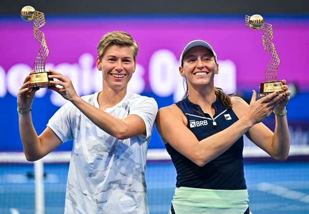 Tennis, WTA tournament in Doha, doubles final