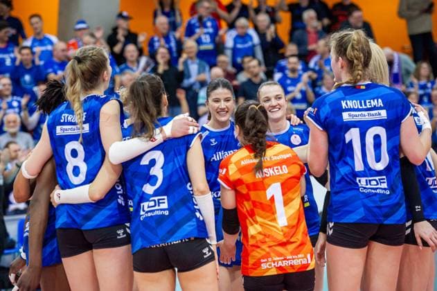 Allianz MTV Stuttgart SC Potsdam, Sport, Volleyball Bundesliga, Women, VBL, Season 2023 24, 17 02 2024, Stuttgart SCHARRena , DEU Allianz MTV Stuttgart SC Potsdam, Sport, Volleyball Bundesliga, Women, VBL, Season 2023 24, 17 02 2024, Stuttgart SCHARRena , DEU Stuttgart Copyright: xSandyxDinkelackerx EP_SDR