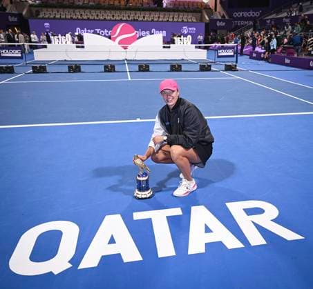 Qatar TotalEnergies Open 2024 Womans Single Winner Iga Swiatek POL