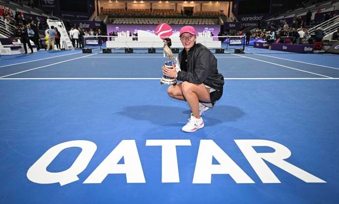 Qatar TotalEnergies Open 2024 Womans Single Winner Iga Swiatek POL