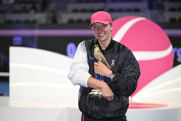 Tennis, WTA tournament in Doha, Iga Swiatek wins final against Jelena Rybakina
