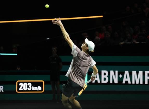 ABN AMRO Open - Rotterdam Jannik Sinner of Italy 1 2 Finale during the ABN Amro Open 2024, ATP, Tennis Herren 500 tennis tournament on February 17, 2024 in Rotterdam, Netherlands. Photo by Laurent Lairys ABACAPRESS.COM Rotterdam Netherlands  Copyright: xLairysxLaurent ABACAx