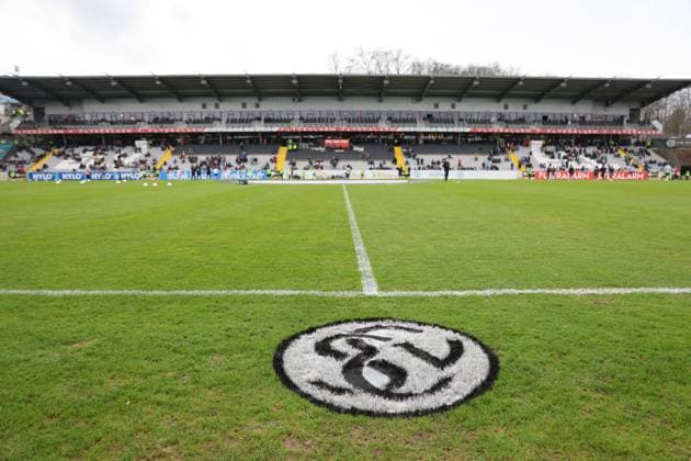 18 02 2024, Football, Men, 2 Bundesliga , 22 Matchday, Season 2023 2024, SV 07 Elversberg VfL Osnabrück, The Ursapharm Arena an der Kaiserlinde before kick-off Elversberg Ursapharm Arena an der Kaiserlinde Saarland Germany EN
